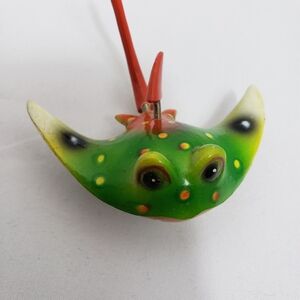 Vintage Rare Hand Painted Colorful Stingray Figurine